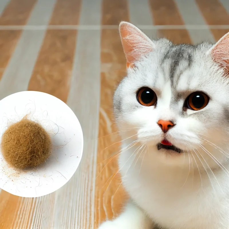 Cat Hairball Vomit